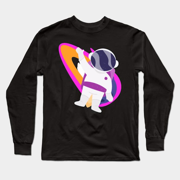 Space Adventure Long Sleeve T-Shirt by Craftshirt